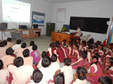 E- Learning programme : School Childern are taught on the basics of computer | Paramesvaramangalan, India