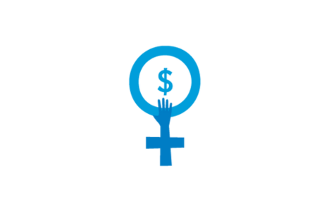 female symbol and a dollar sign 